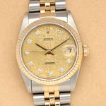 Rolex Datejust 31 68273 (1995) - Champagne dial 31 mm Gold/Steel case (1/8)