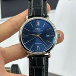 IWC Portofino Automatic IW356523 (2023) - Blauw wijzerplaat 40mm Staal (5/8)