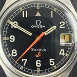 Omega Genève 166.038 (1969) - Black dial 35 mm Steel case (8/8)