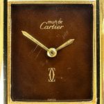Cartier Tank Vermeil Unknown (1990) - Brown dial 31 mm Steel case (8/8)