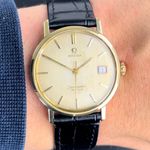 Omega Seamaster 136.020 (1965) - Champagne dial 34 mm Gold/Steel case (2/8)