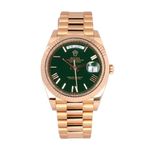 Rolex Day-Date 40 228238 (2021) - Green dial 40 mm Yellow Gold case (2/8)