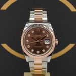 Rolex Datejust 41 126331 (2021) - Brown dial 41 mm Gold/Steel case (1/7)