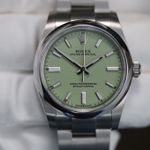 Rolex Oyster Perpetual 34 124200 (2025) - Groen wijzerplaat 34mm Staal (1/2)