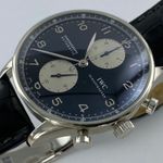 IWC Portuguese Chronograph IW371605 (Onbekend (willekeurig serienummer)) - Zilver wijzerplaat 41mm Staal (4/6)
