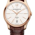 Baume & Mercier Clifton M0A10802 (2026) - Zilver wijzerplaat 39mm Roségoud (1/1)