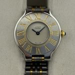 Cartier 21 Must de Cartier 125000P (1993) - White dial 28 mm (1/8)