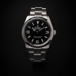 Rolex Explorer 124270 (Unknown (random serial)) - Black dial 36 mm Steel case (2/7)