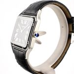 Cartier Santos Dumont WSSA0046 (2023) - Black dial 31 mm Steel case (3/8)