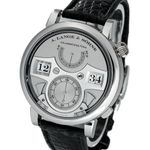 A. Lange & Söhne Zeitwerk 145.025 (2012) - Zilver wijzerplaat 42mm Platina (1/5)