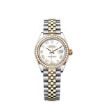 Rolex Lady-Datejust 279383RBR (2024) - White dial 28 mm Gold/Steel case (1/1)