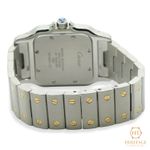 Cartier Santos Galbée W20011C4 (2000) - Silver dial 29 mm Gold/Steel case (7/8)
