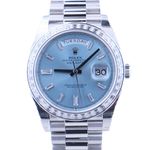 Rolex Day-Date 40 228396TBR (2020) - Blue dial 40 mm Platinum case (1/1)