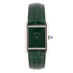 Cartier Tank WSTA0056 (2022) - Groen wijzerplaat 34mm Staal (1/5)