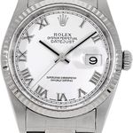 Rolex Datejust 36 16234 (Onbekend (willekeurig serienummer)) - Wit wijzerplaat 36mm Staal (2/5)