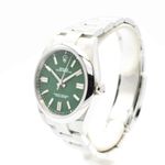 Rolex Oyster Perpetual 41 124300 (2024) - Green dial 41 mm Steel case (2/7)