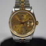 Tudor Prince Date 76213 (2002) - Champagne dial 36 mm Gold/Steel case (1/8)