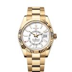 Rolex Sky-Dweller 336938 (2024) - Wit wijzerplaat 42mm Geelgoud (1/1)