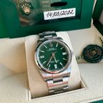 Rolex Oyster Perpetual 36 126000 (2022) - Green dial 36 mm Steel case (7/8)