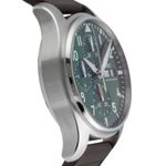 IWC Pilot Chronograph IW388103 (Unknown (random serial)) - Green dial 41 mm Steel case (7/8)