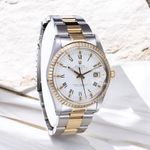 Rolex Oyster Perpetual Date 15053 (1983) - White dial 34 mm Gold/Steel case (2/7)