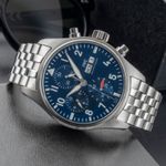 IWC Pilot Chronograph IW388102 (Unknown (random serial)) - Blue dial 41 mm Steel case (2/8)