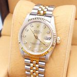 Rolex Datejust 31 68273 (1990) - Champagne dial 31 mm Gold/Steel case (6/8)