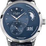 Glashütte Original PanoMaticLunar 90-02-46-32-61 (2024) - Blauw wijzerplaat 40mm Staal (1/1)