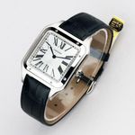Cartier Santos Dumont WSSA0032 (2026) - Zilver wijzerplaat 47mm Staal (4/8)