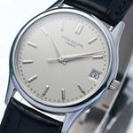 Patek Philippe Calatrava 3998P (1997) - Zilver wijzerplaat 34mm Platina (3/8)