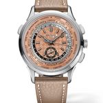 Patek Philippe World Time Chronograph 5935A-001 (2023) - Pink dial 41 mm Steel case (1/1)