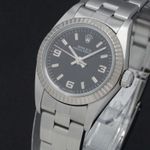 Rolex Oyster Perpetual 26 76094 (2000) - Black dial 26 mm Steel case (7/8)