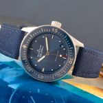 Blancpain Fifty Fathoms Bathyscaphe 5100-1140-052A (Onbekend (willekeurig serienummer)) - Blauw wijzerplaat 39mm Staal (2/8)