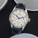 IWC Portuguese Automatic IW500107 (2006) - Zilver wijzerplaat 42mm Staal (1/8)