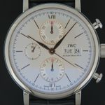 IWC Portofino Chronograph IW391031 (2022) - Silver dial 42 mm Steel case (2/4)