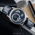 Glashütte Original PanoMaticDate 1-90-02-05-02-04 (Onbekend (willekeurig serienummer)) - Blauw wijzerplaat 39mm Staal (2/8)