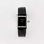 Cartier Tank WSTA0071 (2025) - Black dial 22 mm Steel case (1/8)