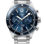 Glashütte Original SeaQ Chronograph 1-37-23-02-81-70 (2024) - Blue dial 43 mm Steel case (1/8)