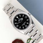 Rolex Explorer 114270 (2001) - Zwart wijzerplaat 36mm Staal (1/8)