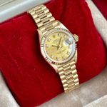 Rolex Lady-Datejust 69178G (1989) - Gold dial 26 mm Yellow Gold case (2/8)