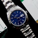 Rolex Datejust 41 126300 (2018) - Blauw wijzerplaat 48mm Staal (2/8)