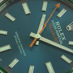 Rolex Milgauss 116400GV (2016) - Blauw wijzerplaat 40mm Staal (3/8)