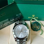 Rolex Datejust 41 126300 (2020) - Zilver wijzerplaat 41mm Staal (7/7)