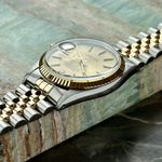 Rolex Datejust 36 16013 (1986) - Gold dial 36 mm Gold/Steel case (8/8)