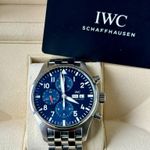 IWC Pilot Chronograph IW377717 (2021) - Blue dial 43 mm Steel case (7/7)