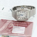 Cartier Santos WSSA0030 (Onbekend (willekeurig serienummer)) - Blauw wijzerplaat 40mm Staal (7/8)