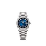 Rolex Day-Date 36 128349RBR (2025) - Blue dial 36 mm White Gold case (1/1)
