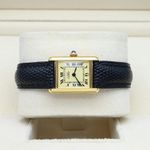 Cartier Tank Vermeil 5057001 (Unknown (random serial)) - Yellow dial 20 mm Silver case (5/8)