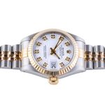 Rolex Lady-Datejust 69173 (1985) - White dial 26 mm Gold/Steel case (6/8)
