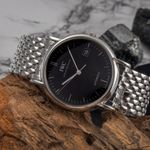 IWC Portofino Automatic IW353306 (Onbekend (willekeurig serienummer)) - Zwart wijzerplaat 38mm Staal (2/8)